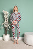 Women's 2 Piece Printed Night Wear Co Ord Set - WNCS53