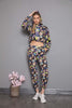 Womens 2 Piece Printed Winter Hooded Co Ord Set WTWFTC23