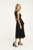 Women's Pleated Overlap Sleeveless Dress - MWSD49