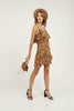 Women's Sleeveless Print Detail Dress - MWSD54