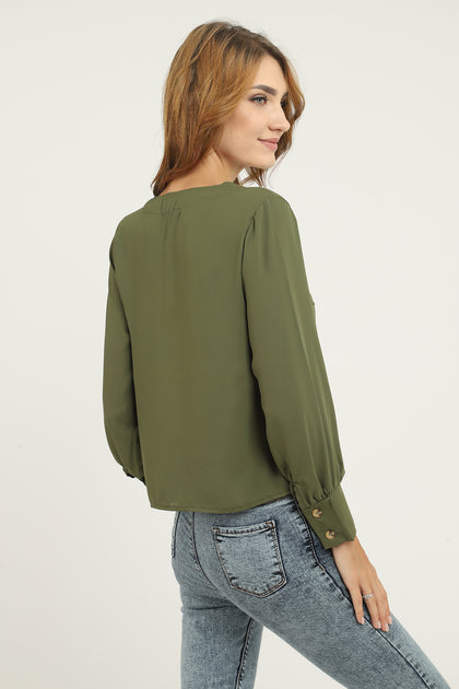 Women's Button Detail Top - WST27