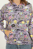 Womens Cotton Printed Hoodie - MEWSHO1