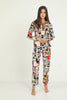 Women's 2 Piece Printed Night Wear Co Ord Set - WNCS62