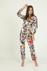 Women's 2 Piece Printed Night Wear Co Ord Set - WNCS62