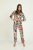 Women's 2 Piece Printed Night Wear Co Ord Set - WNCS62