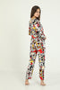 Women's 2 Piece Printed Night Wear Co Ord Set - WNCS62