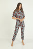 Women's 2 Piece Printed Night Wear Co Ord Set - WNCS64