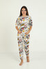 Women's 2 Piece Printed Night Wear Co Ord Set - WNCS63