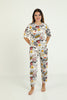 Women's 2 Piece Printed Night Wear Co Ord Set - WNCS63