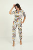 Women's 2 Piece Printed Night Wear Co Ord Set - WNCS63