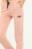 Women's Embroidered Text Detail Jogger Pants - MWJP98