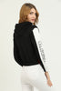 Womens Cotton Printed Color Block Hoodie - MEWSHO5