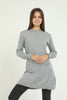 Women's Pocket Detail Long Sweater by Memnu - MEWS274