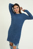 Women's Pattern Detail Long Sweater by Memnu - MEWS275