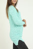 Women's Pattern Detail Long Sweater by Memnu - MEWS283