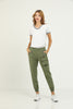 Women's Cargo Chain and Pocket Detail Jogger Pants - MWJP104