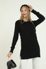 Women's Pattern Detail Long Sweater by Memnu - MEWS286