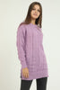 Women's Pattern Detail Long Sweater by Memnu - MEWS288