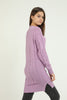 Women's Pattern Detail Long Sweater by Memnu - MEWS288