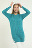 Women's Pattern Detail Long Sweater by Memnu - MEWS290