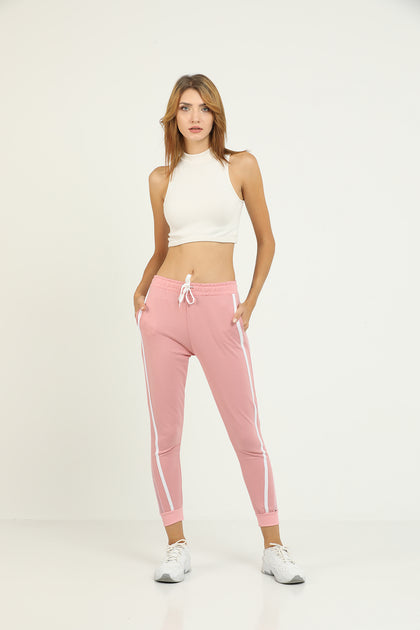 Women's Mesh Panel Jogger Pants - MWJP106