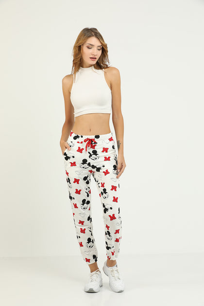 Women's Printed Pocket Jogger Pants - MWJP108