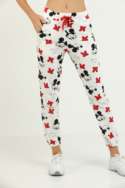 Women's Printed Pocket Jogger Pants - MWJP108