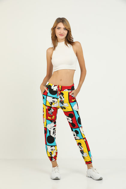 Women's Printed Pocket Jogger Pants - MWJP107