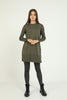 Women's Button and Pocket Detail Long Sweater by Memnu - MEWS306