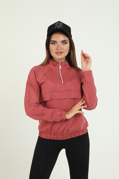 Women's Zip Detail Top - WST37