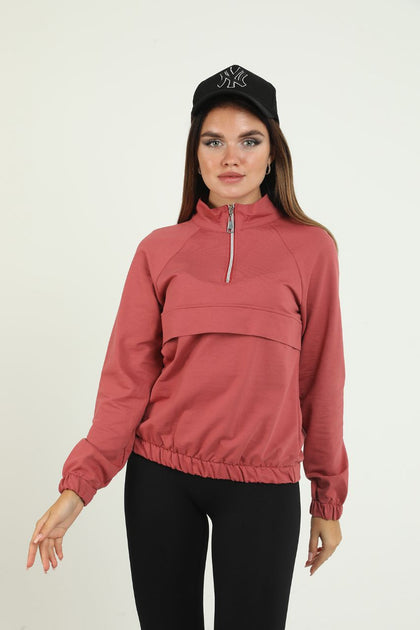 Women's Zip Detail Top - WST37