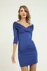 Women's Puff Sleeve Detail Dress - MWSD96