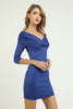 Women's Puff Sleeve Detail Dress - MWSD96