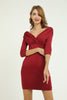 Women's Puff Sleeve Detail Dress - MWSD93