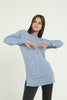 Women's Pattern Detail Long Sweater by Memnu - MEWS337