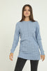 Women's Pattern Detail Long Sweater by Memnu - MEWS337