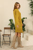 Womens Knitted High Neck Cable Knit Dress MEWKND93