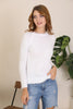 Women's Furry Detail Sweater by Memnu - MEWS374