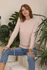 Women's Furry Detail Sweater by Memnu - MEWS375