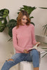 Women's Furry Detail Sweater by Memnu - MEWS376