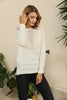 Women's Textured Detail Sweater by Memnu - MEWS377