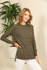 Women's Textured Detail Sweater by Memnu - MEWS381