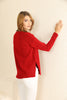 Women's Textured Detail Sweater by Memnu - MEWS361