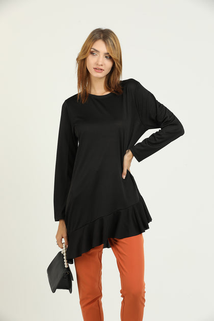 Women's Long Tiered Hem Top - WST44