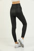 Women's PU Leather Zip Detail Leggings - WAL76