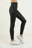 Women's PU Leather Zip Detail Leggings - WAL76