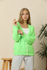 Women's Knitted Cardigan Button Detail by Memnu - MEWS410