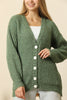 Women's Knitted Cardigan Button Detail by Memnu - MEWS411