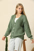 Women's Knitted Cardigan Button Detail by Memnu - MEWS411