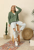 Women's Knitted Cardigan Button Detail by Memnu - MEWS411